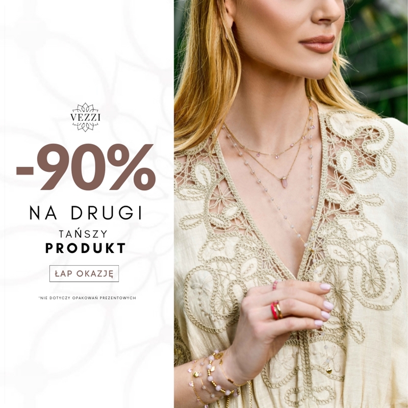Vezzi: Oferta specjalna: -90% na drugi tańszy produkt