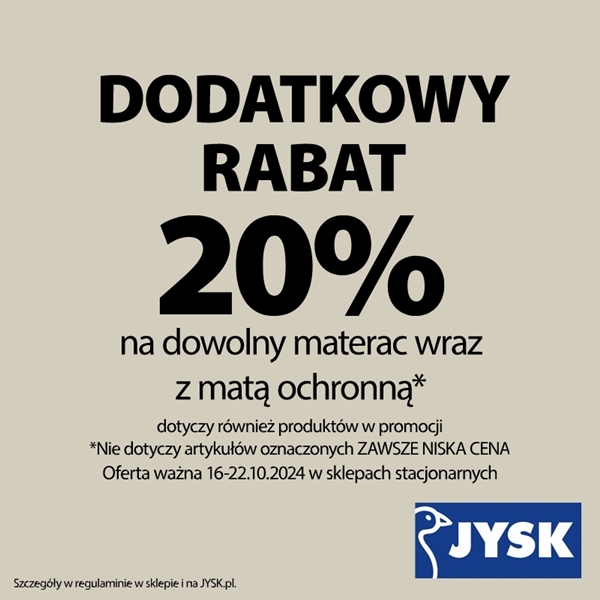 Akcja promocyjna w JYSK