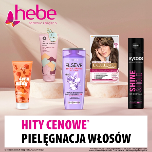 hebe: pielęgnacja włosów - hity cenowe