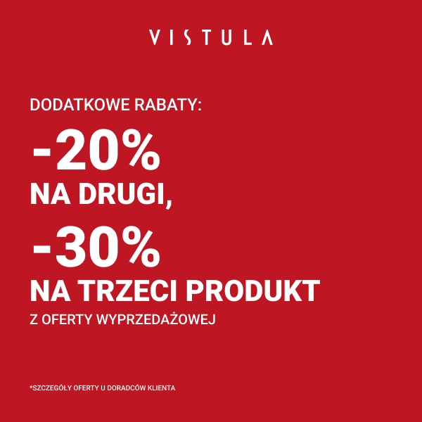 Pogłębienie wyprzedaży w Vistula: -20% na drugi i -30% na trzeci produkt