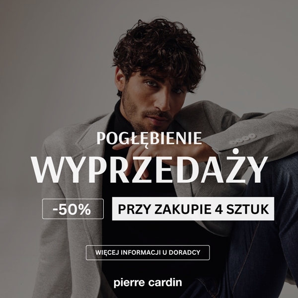 Pierre Cardin: pogłębienie wyprzedaży