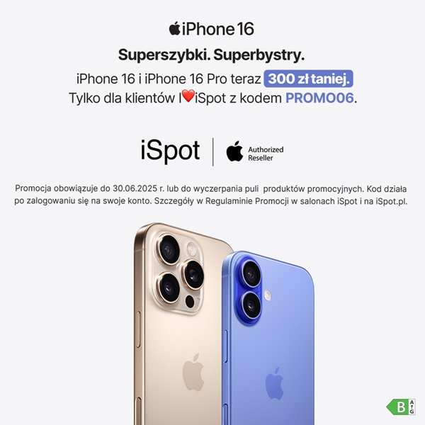 iPhone 16 i 16 Pro - teraz 300 zł taniej!