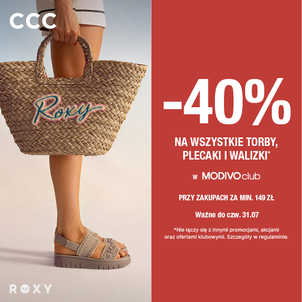 CCC: - 40% na Torby, Walizki i Plecaki przy koszyku 149zł