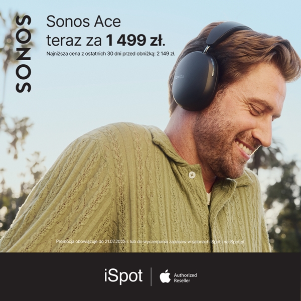 Sonos Ace za 1 499 zł w iSpot