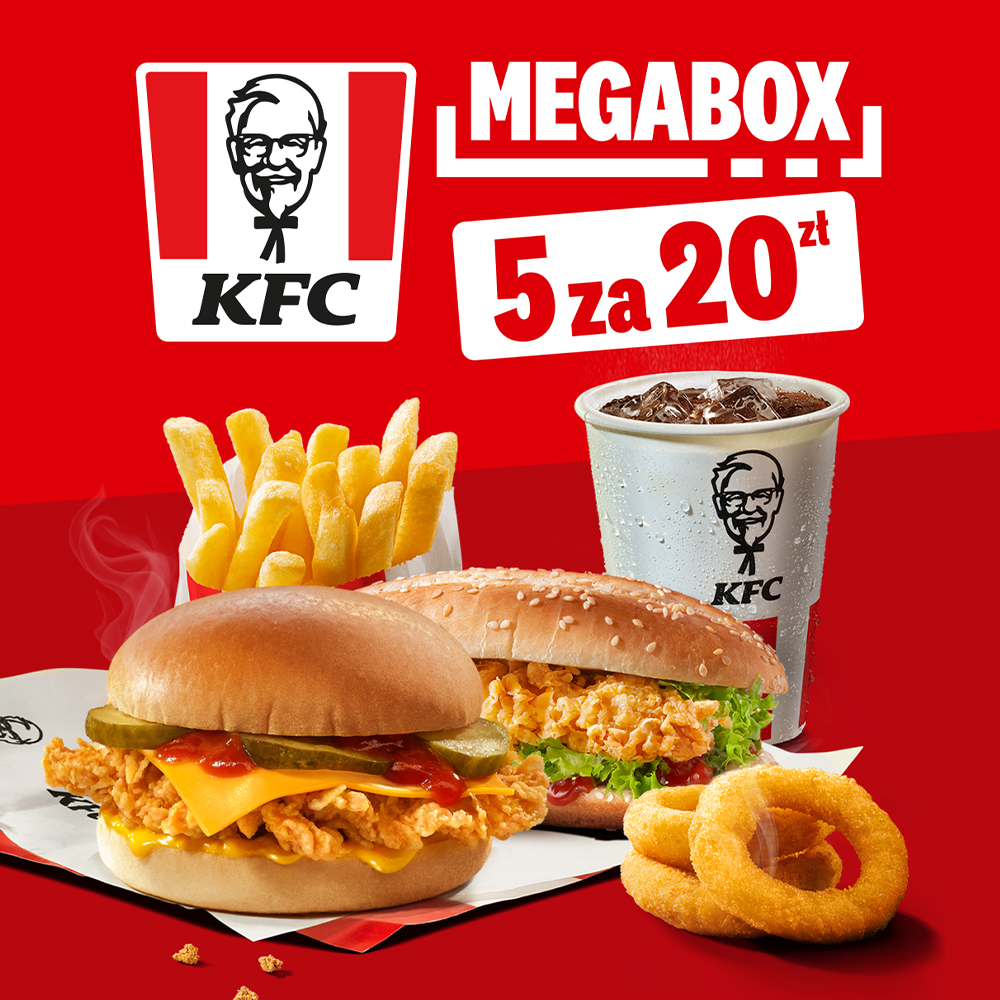 KFC: MEGABOX 5 za 20 zł!