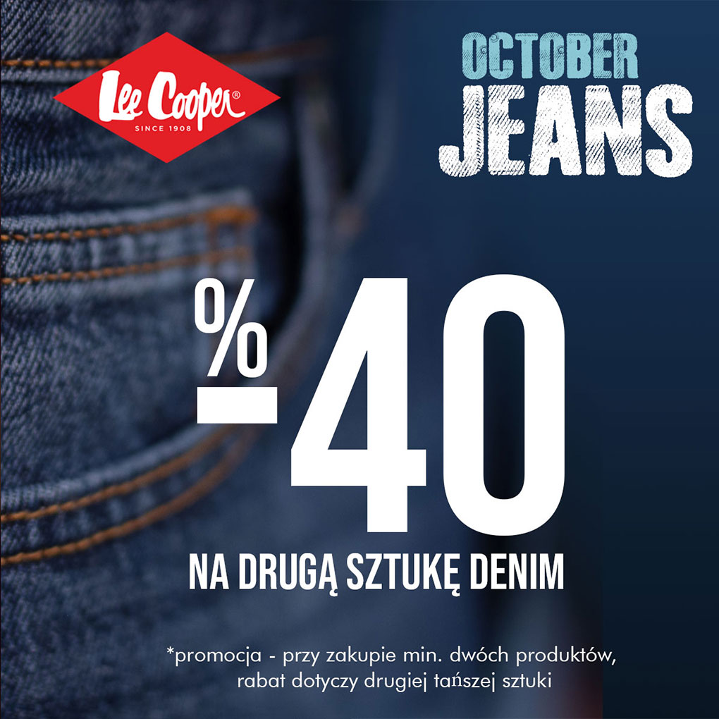 -40% na drugą sztukę denim!