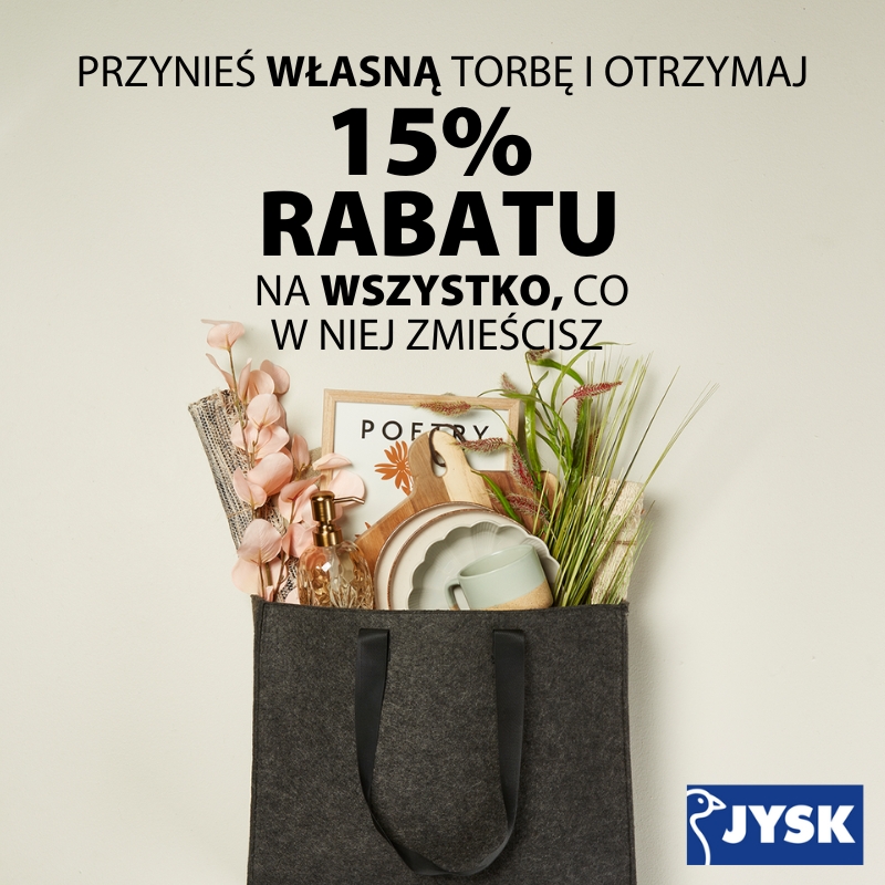 JYSK – rabat z torbą!