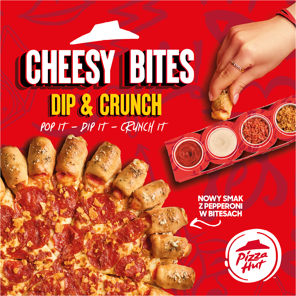 Wypróbuj nowe Cheesy Bites w Pizza Hut!