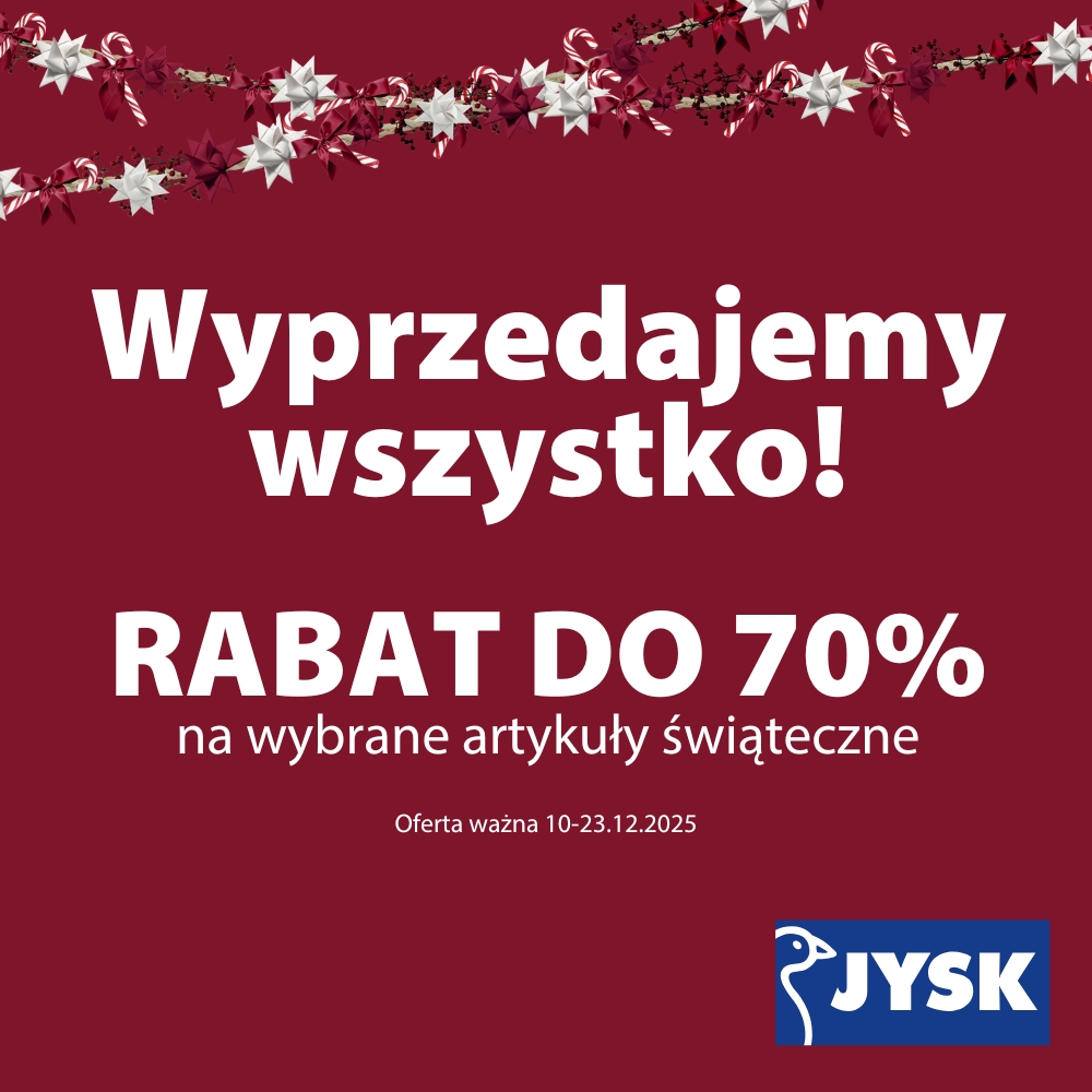Wielka wyprzedaż w JYSK!