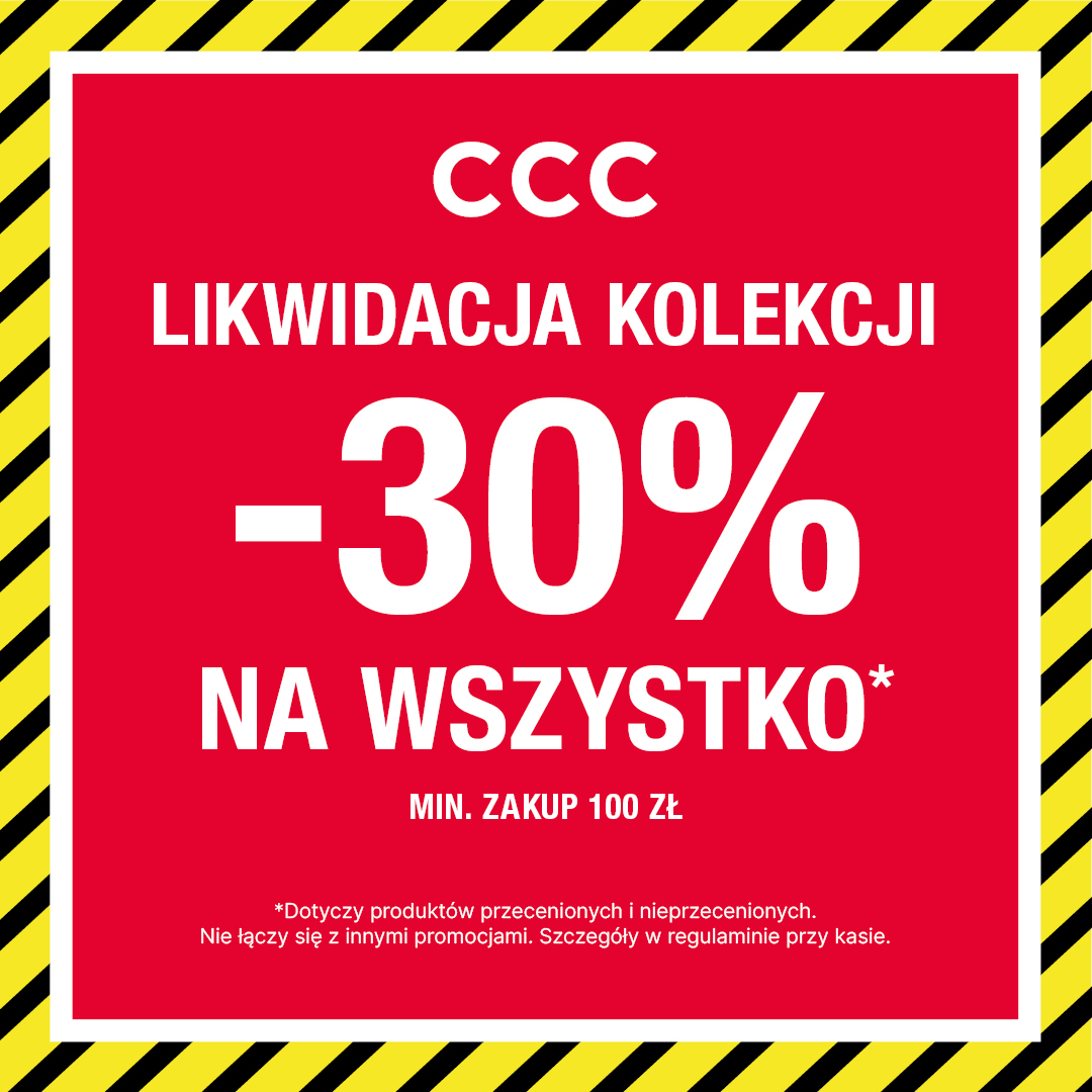 LIKWIDACJA KOLEKCJI -30% na WSZYSTKO