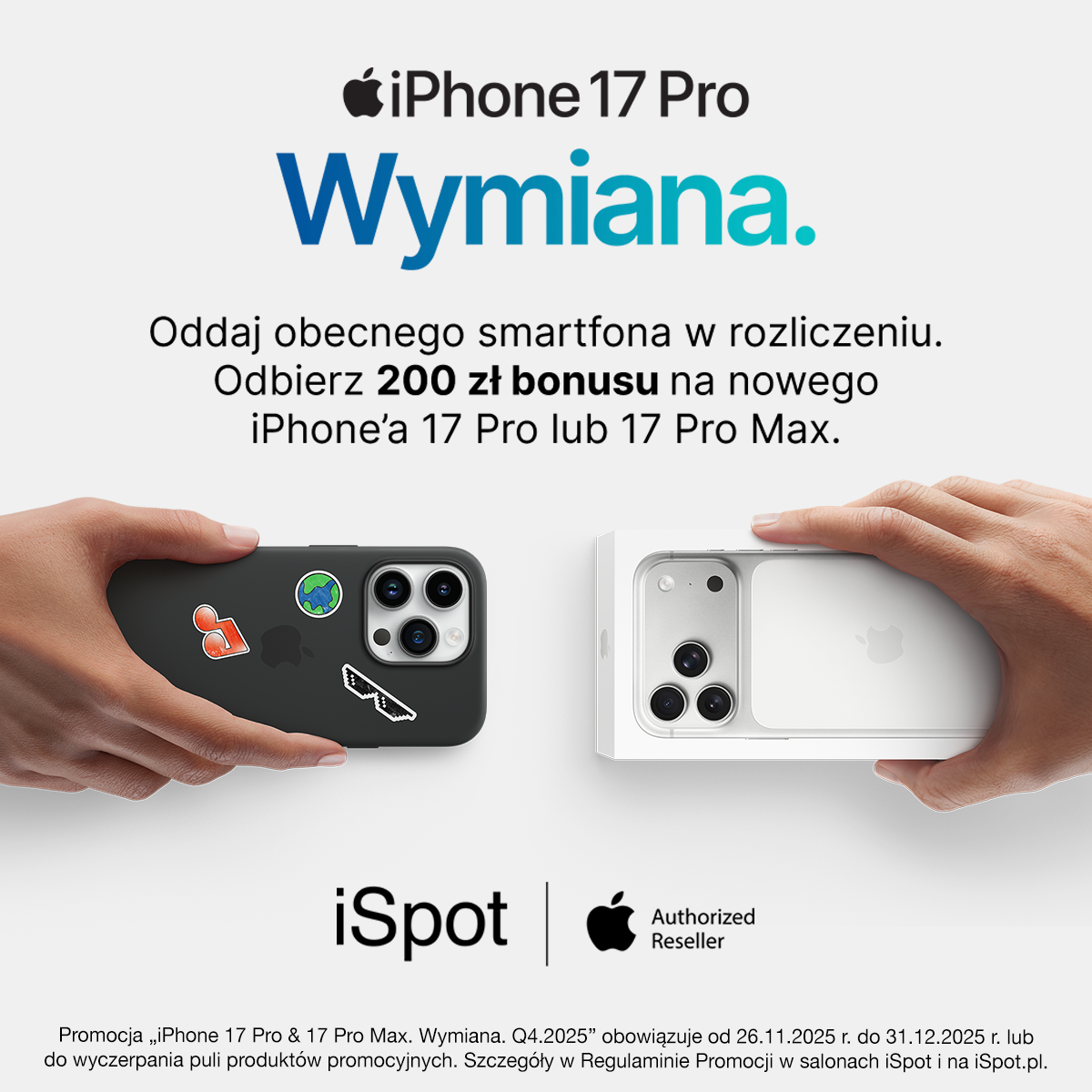 iPhone 17 Pro & 17 Pro Max. Wymiana w iSpot