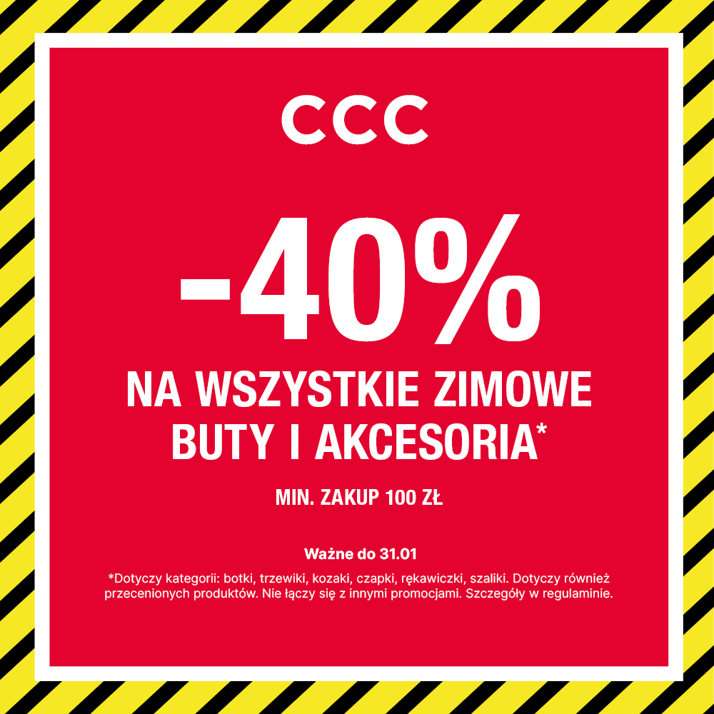 Mega okazja! -40% na całą kolekcję zimową!