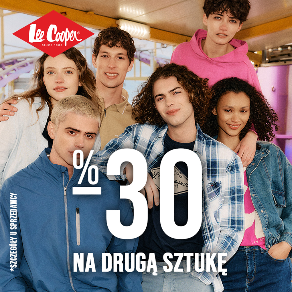 LEE COOPER: -30% na drugą rzecz