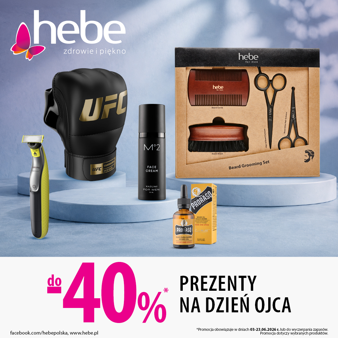 HEBE: prezenty na Dzień Ojca do -40%