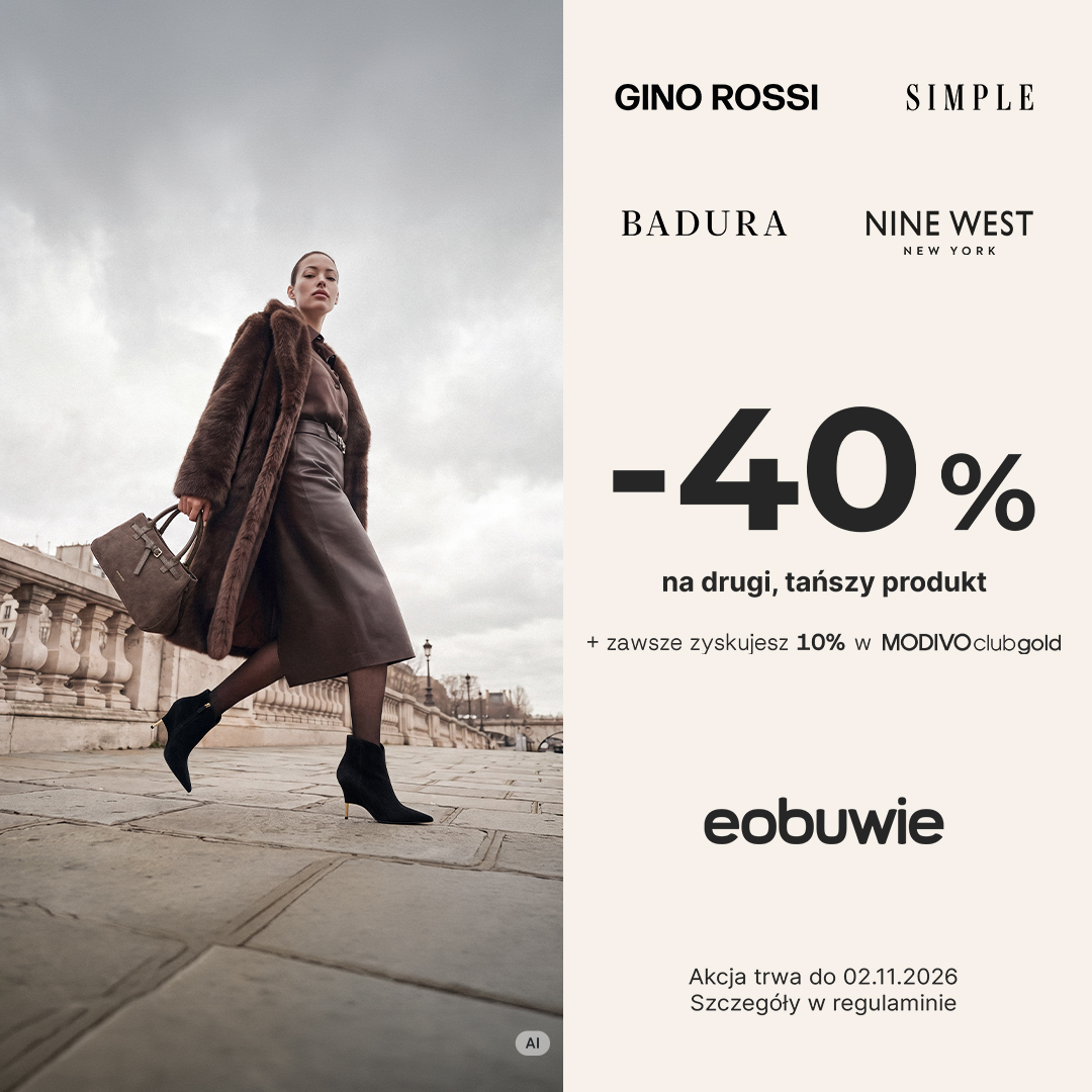 e-OBUWIE: -40% na drugi tańszy produkt